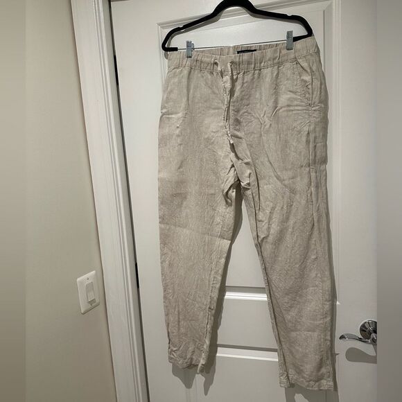 Saks Fifth Avenue Skinny Linen Pants - Picture 1 of 3